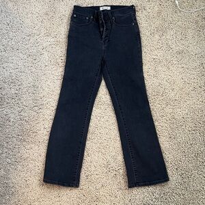 Madewell Black Cali Demi Boot Cut Jeans 26